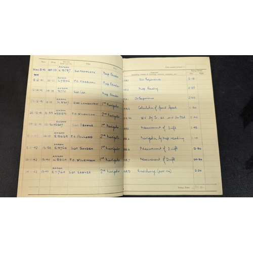 1732 - A 1942 Royal Airforce Observers and Air Gunners Flying Log Book ( Sparsely Filled)