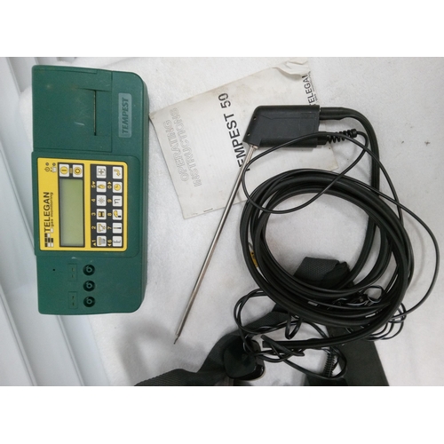 678 - Tempest 50 Telegan Gas Monitoring System with Instructions in Padded Carry Bag.