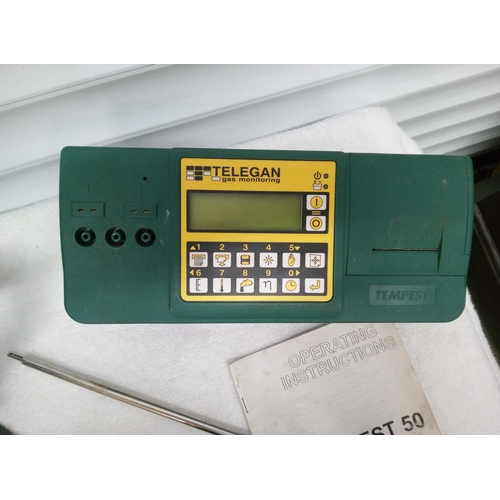 678 - Tempest 50 Telegan Gas Monitoring System with Instructions in Padded Carry Bag.