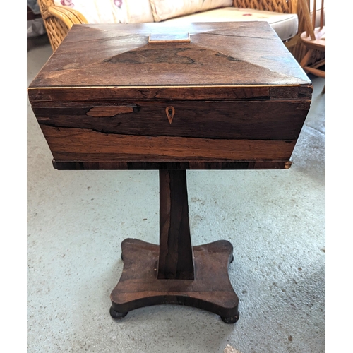 834 - A Victorian Rosewood Sewing Box