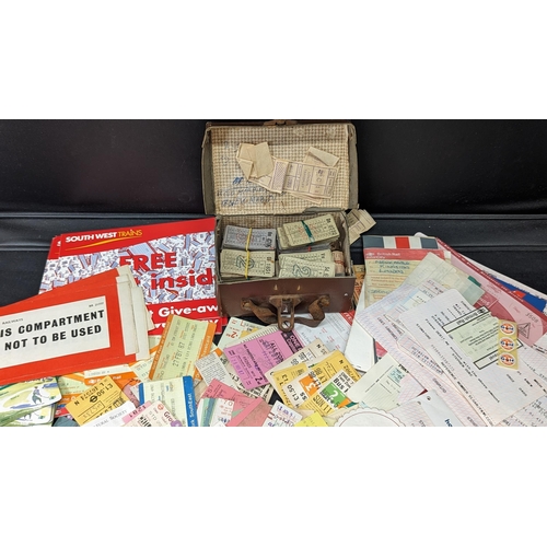 822 - A Large Collection of British Rail and other Railway and Travel Related Tickets.