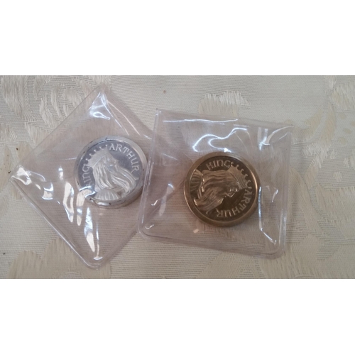 903 - Collectable King Arthur coins.