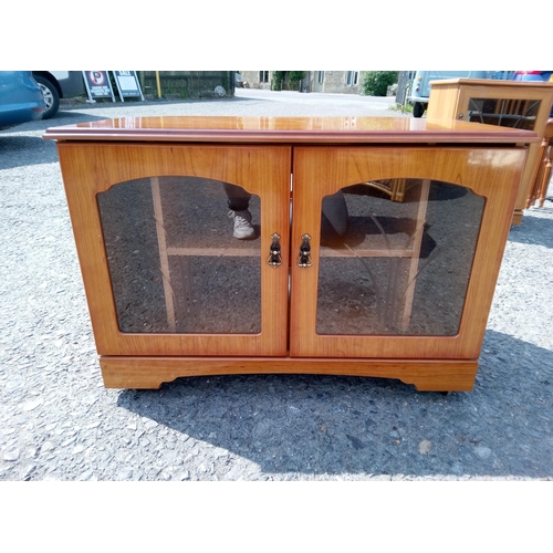 661 - TV Cabinet with Glass Doors.