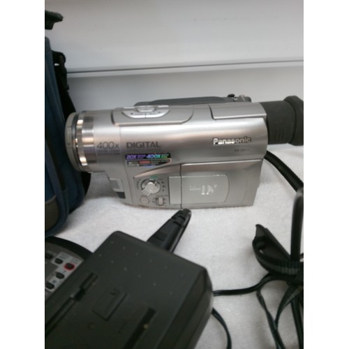 663 - Panasonic NV-DS11 Digital Video Camera with Charger and Remote.