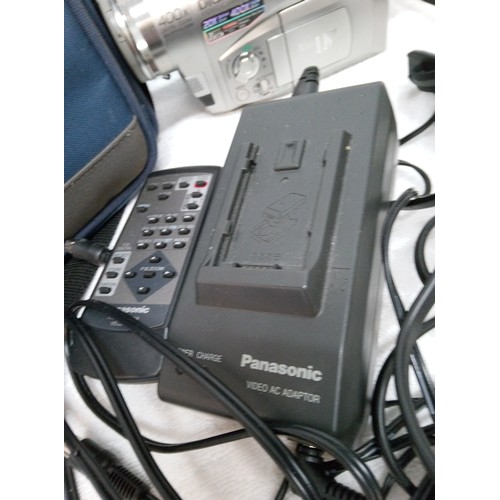 663 - Panasonic NV-DS11 Digital Video Camera with Charger and Remote.