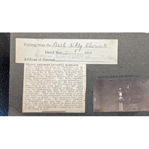 1500 - The Medal Group of Major Maitland Cecil Melville Wills 1891-1966 and Leatherbound Scrapbook.
Charter... 