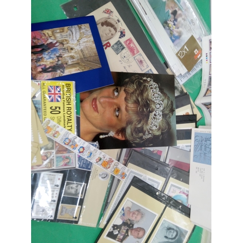 946B - Collection of Stamps, Postcards and Coins with Royal Subjects.