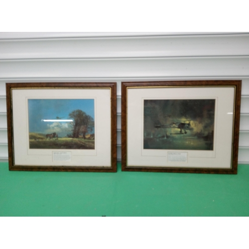 1609 - 2 RAF Plane Prints, signed by Wooton.