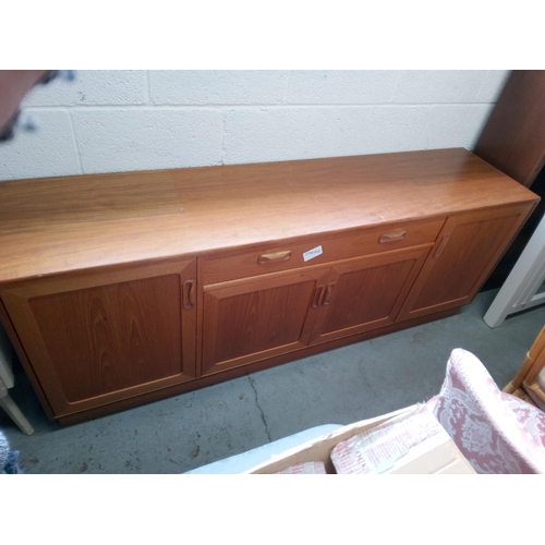 958 - Mid Century Sideboard with 2 x Drawers and 4 x Cupboards 72cm H x 145cm W x 43cm D