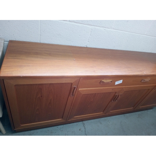 958 - Mid Century Sideboard with 2 x Drawers and 4 x Cupboards 72cm H x 145cm W x 43cm D