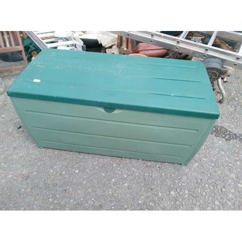 64 - Keter Garden Storage Box. 62cm H x 122cm W x 54 cm D.