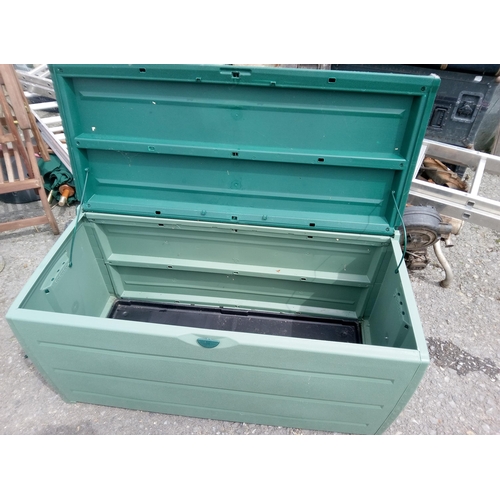 64 - Keter Garden Storage Box. 62cm H x 122cm W x 54 cm D.