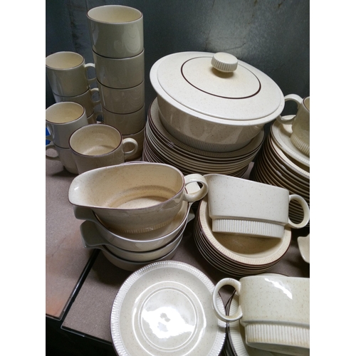 236 - Large Quantity of Poole Pottery including :- 14 Dinner Plates, 21 Medium Side Plates, 16 Medium Bowl... 