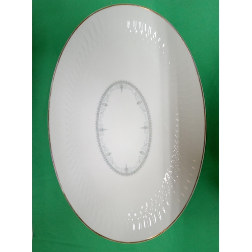 351 - 2 Nontake Oval Platters, Lorenzo and Laureate. 42cm x 27cm.