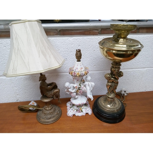 401 - 3 Assorted Lamps