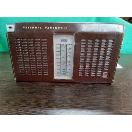 428 - National Panasonic Vintage Radio in Leather Case.