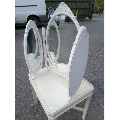 628 - Triple Dressing Table Mirror