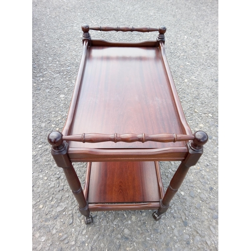 816 - Mahogany Hostess Trolley 75cm x 76cm x 45 cm