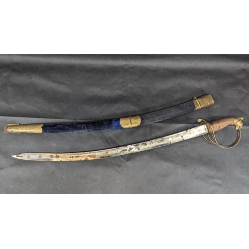 820 - An Indian Replica Sabre. Blade 66cm.