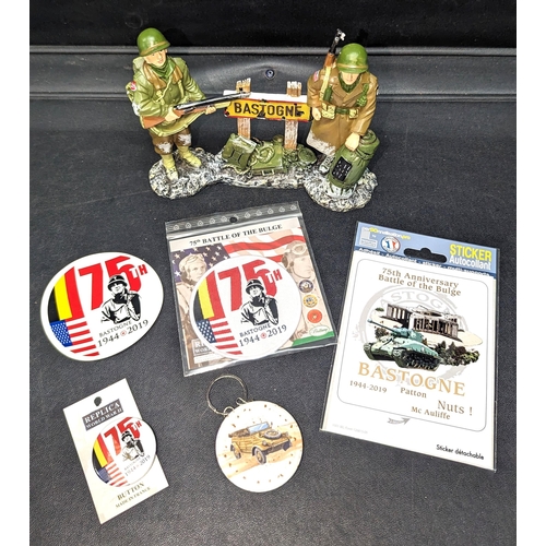 340 - Battle Of The Bulge 75th Anniversary Model, Stickers and Badges.