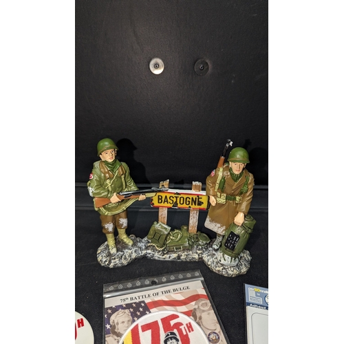 340 - Battle Of The Bulge 75th Anniversary Model, Stickers and Badges.