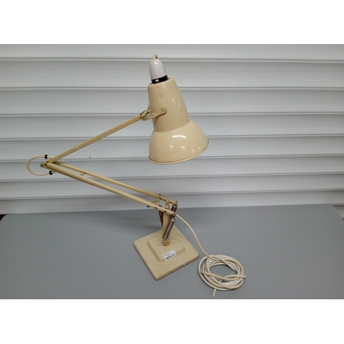 611 - Herbert Terry and Sons Ltd of Redditch Anglepoise Lamp in Cream with Square Base.