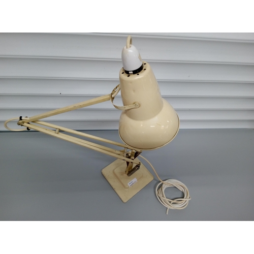 611 - Herbert Terry and Sons Ltd of Redditch Anglepoise Lamp in Cream with Square Base.