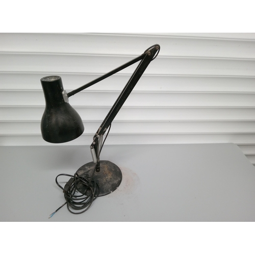 607 - Black Anglepoise Lamp with Round Base.