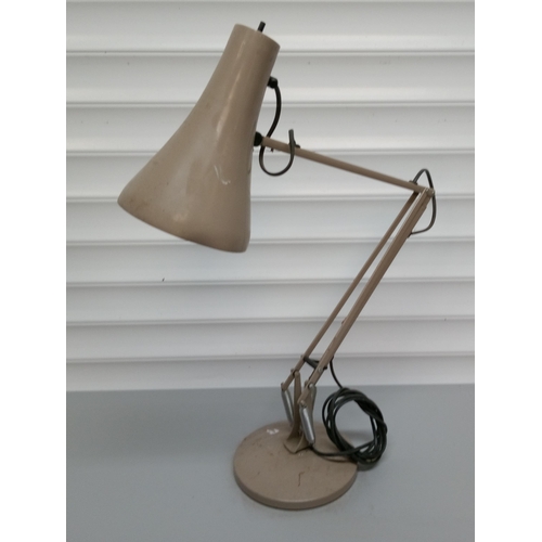 606 - Mushroom Anglepoise Lamp with Round Base.