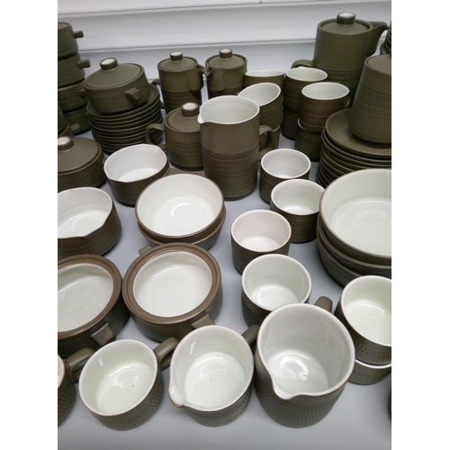 246 - Large Quantity of Denby including 11 Dinner Plates, 14 Side Plates, 6 Bowls, Coffee Pots, Tea Pot, S... 