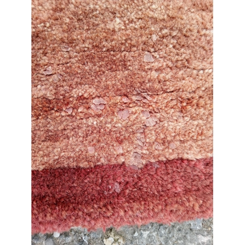 278 - Pure Wool Rug. Small burn mark and wax like residue as pictured.

293cm x 200cm