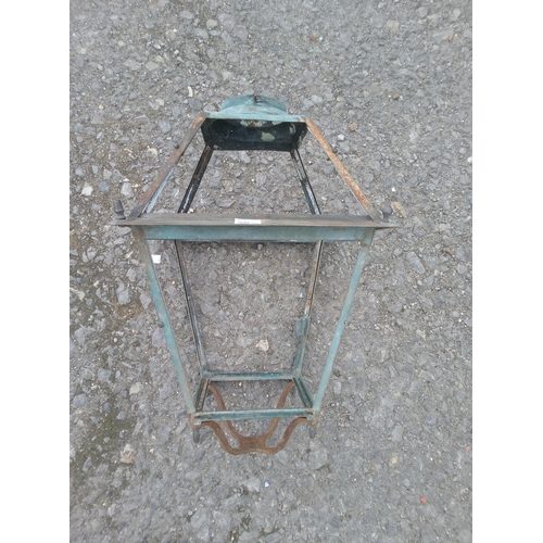 300 - Antique Outside Light Frame. No Glass.