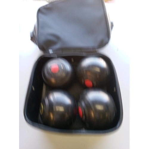 1246 - Set of Lawn Bowls in Mitre Carry Bag.