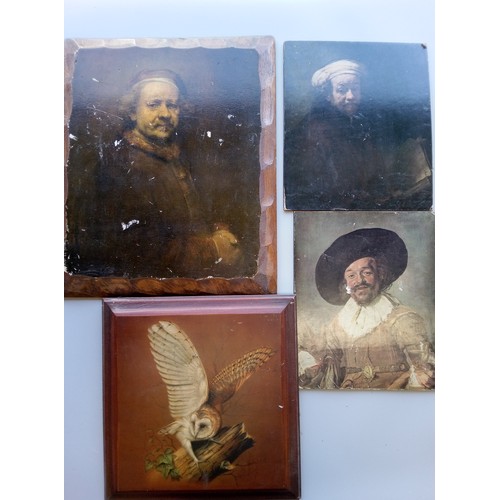 273 - Selection of Prints on Wood and Board x 4.