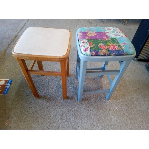 624 - A Pair of Vintage Stools.