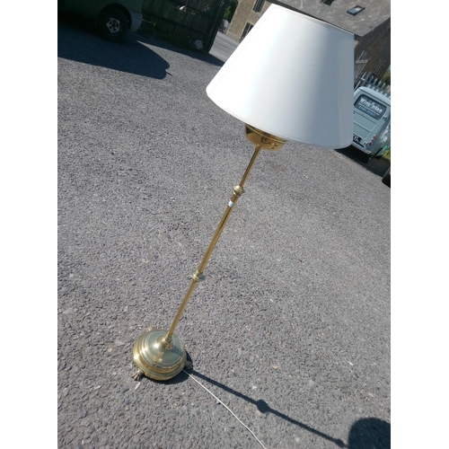 311 - Brass Effect Standard Lamp.