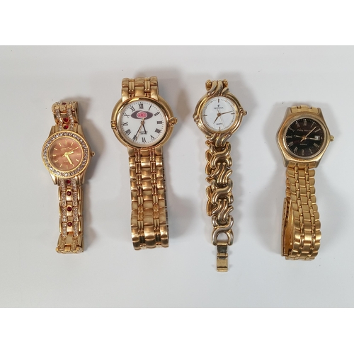 715 - 8 x ladies Watches (Golden Colours).