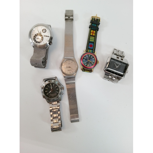 709 - 5 Watches including Sekona, Police and Breil.