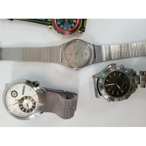 709 - 5 Watches including Sekona, Police and Breil.