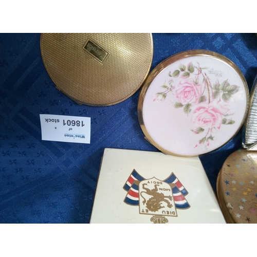 633 - 10 x Vintage Powder Compacts.