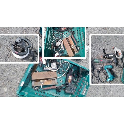 126 - Mixed Power Tools (untested) including Bosch, Makita, Black and Decker and More.