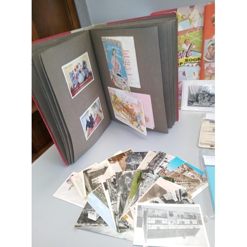 1208 - A Selection of Scrap Books, Postcards and Cards.