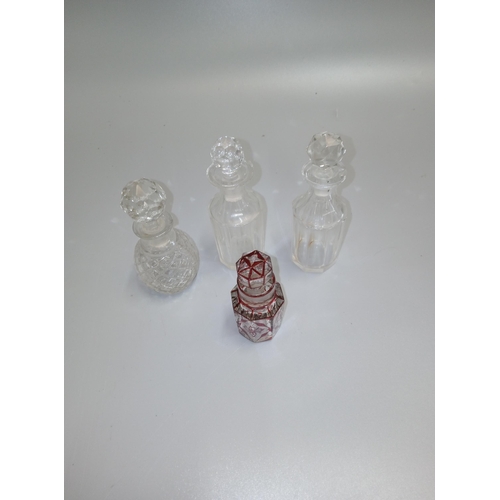 553B - 4 x Antique Perfume Bottles.