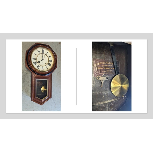 413 - An Antique Ansonia New York Drop Clock.