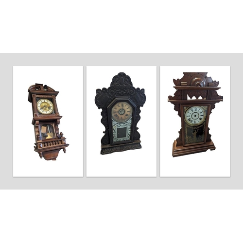 416 - An Ansonia Clock and others.