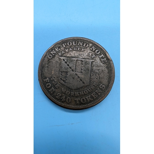 567 - An 1812 Birmingham Workhouse Penny Token.