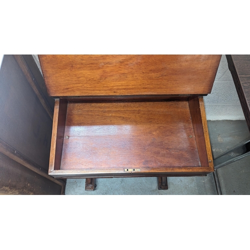 391 - An Antique and Inlaid Small Davenport Desk.