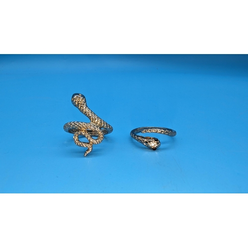 526 - 2 x Snake Rings