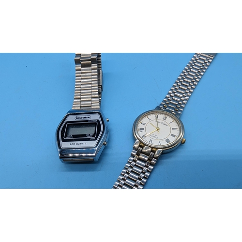 560 - An Impulse Vintage Digital Watch and George Valenti Quartz Watch.