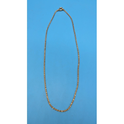 504 - A 9ct Gold Necklace 12.31 Grams